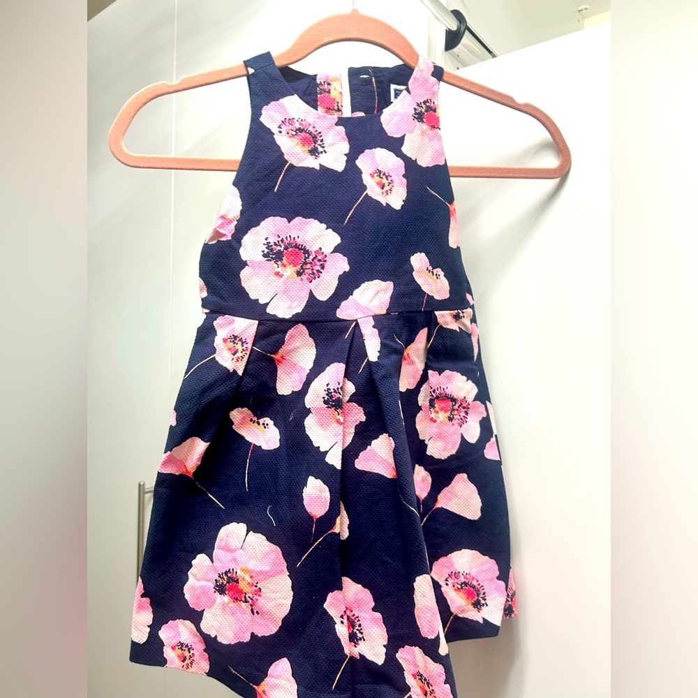 Floral Kids Dress in Navy and Pink by Janie and Jack
